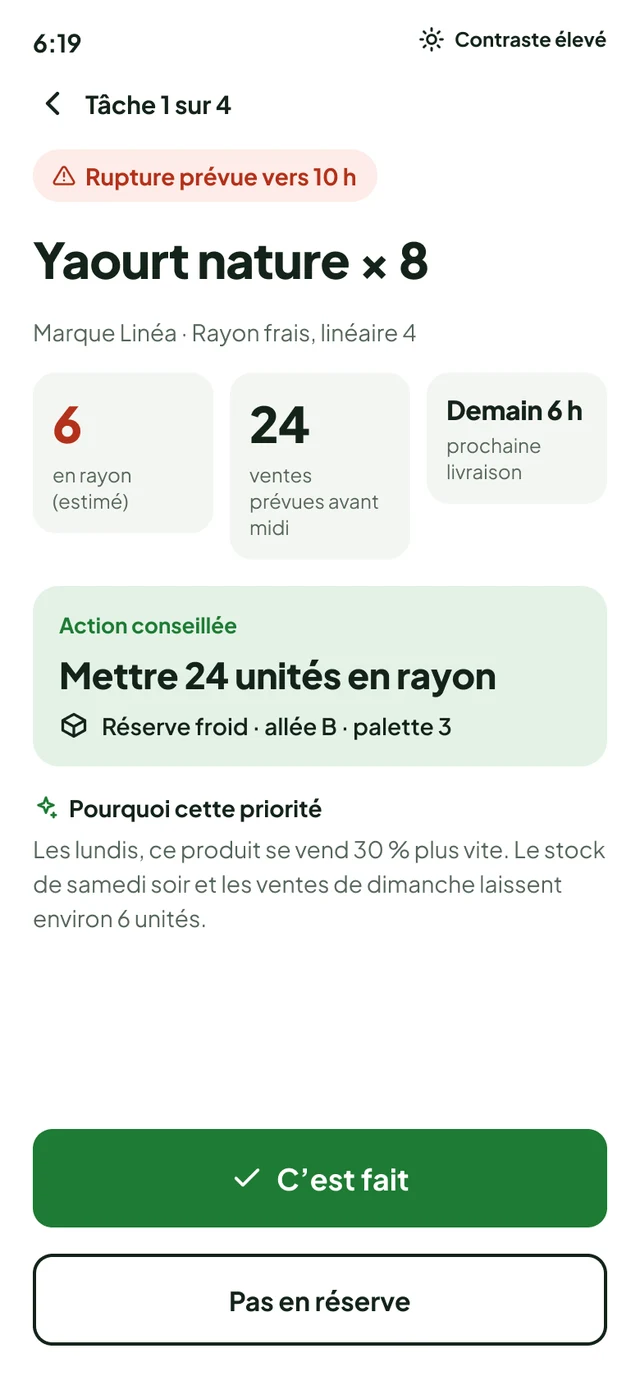 Détail d’une rupture prévue